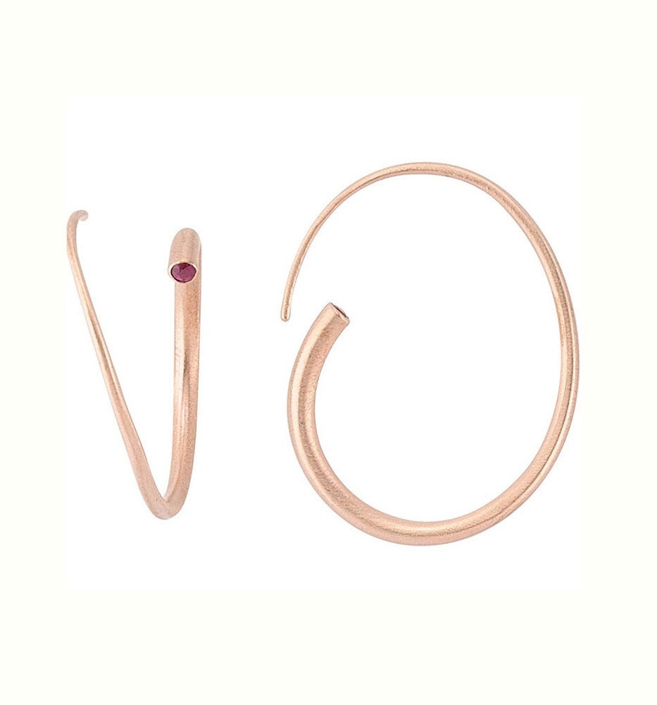 Yakutlu Spiral Küpe