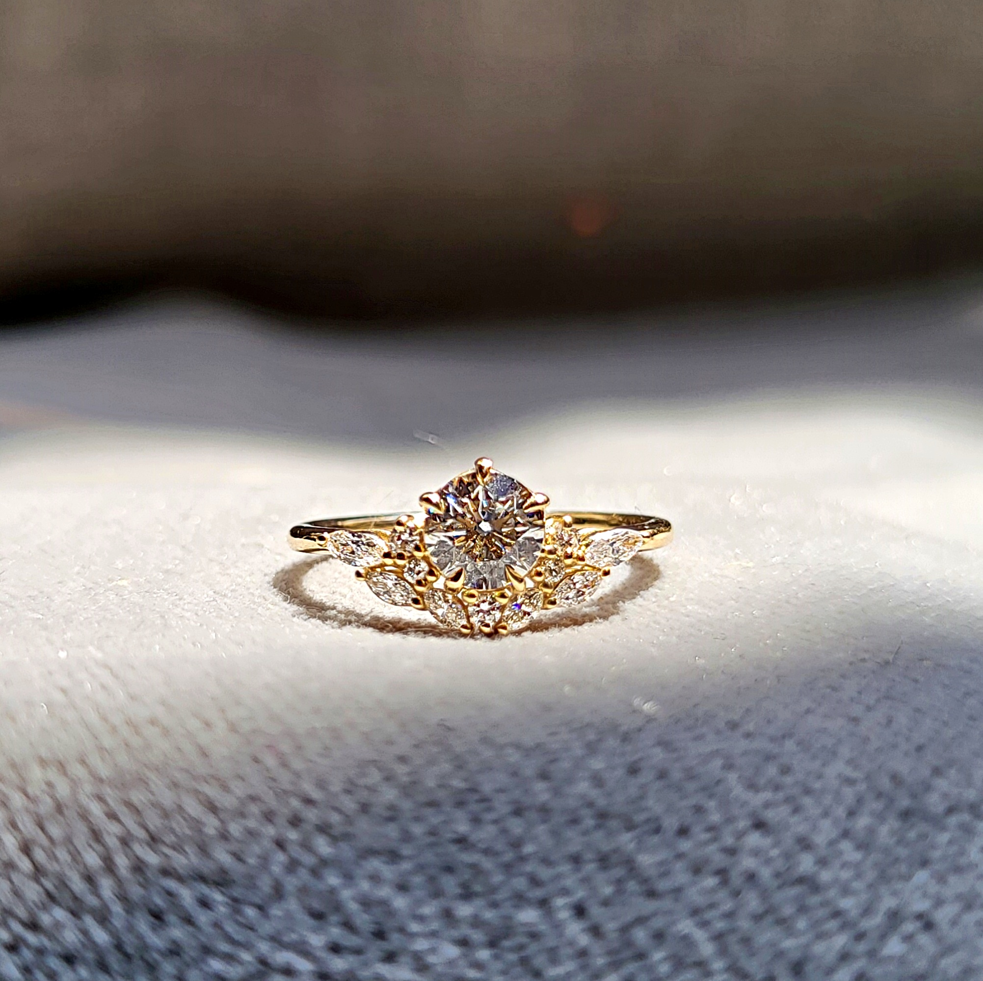 Vintage Tasarım Tektaş Yüzük