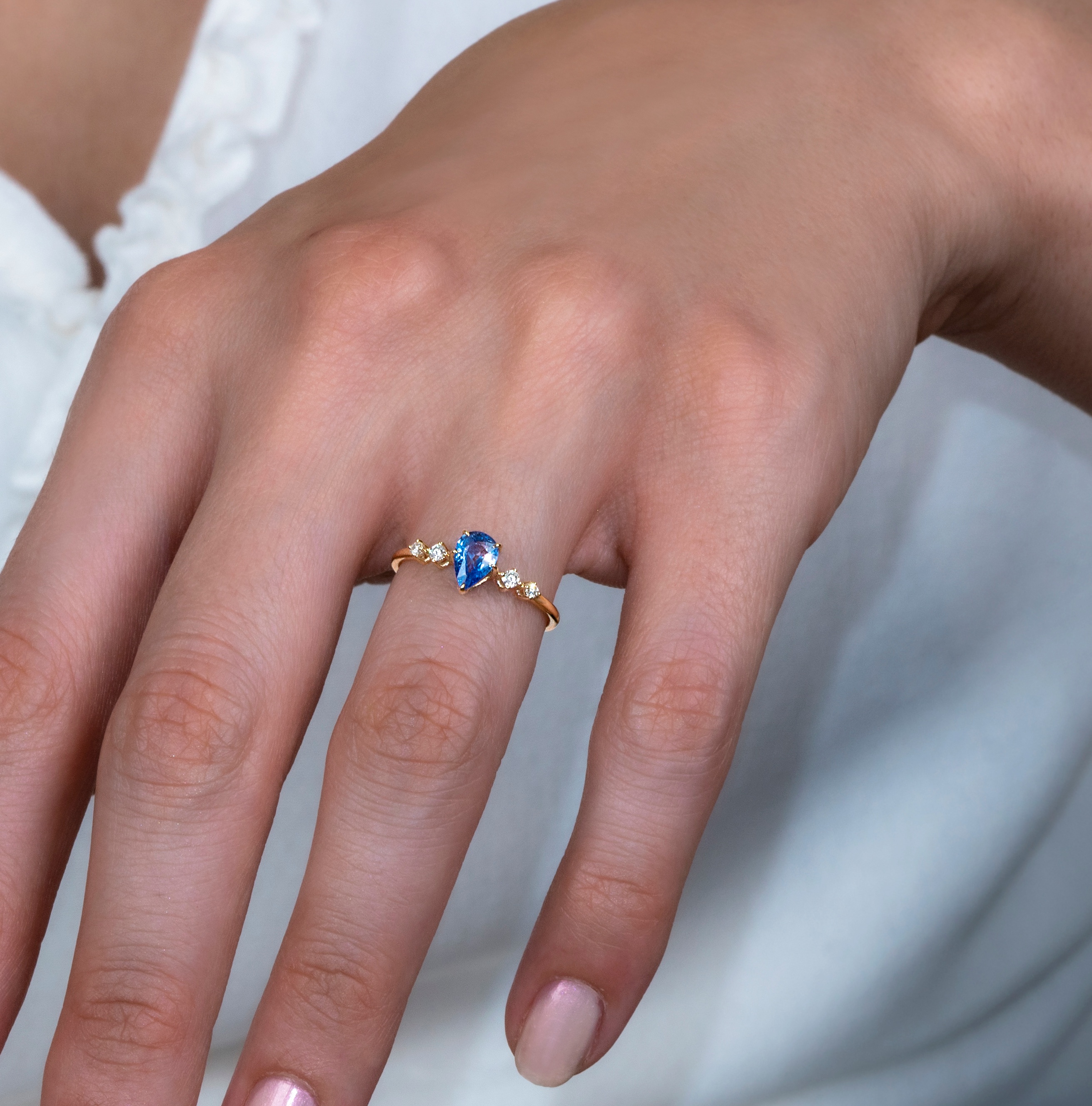 Damla Safir & Pırlanta Tasarım Yüzük