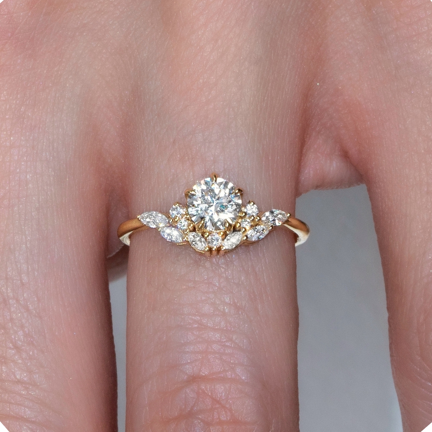 Vintage Tasarım Tektaş Yüzük