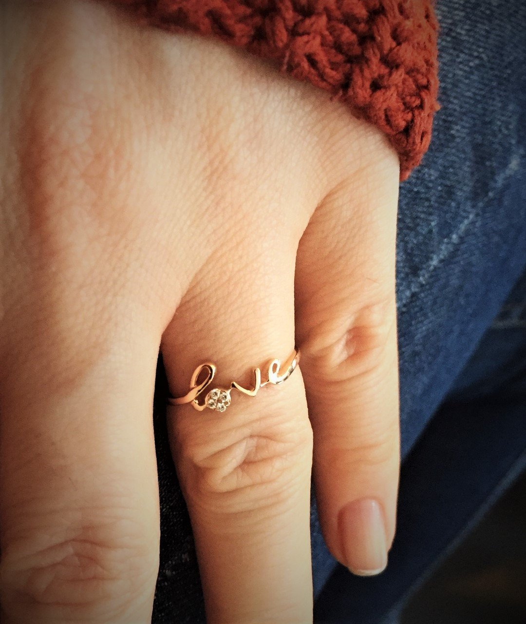 Pırlantalı Love Yüzük